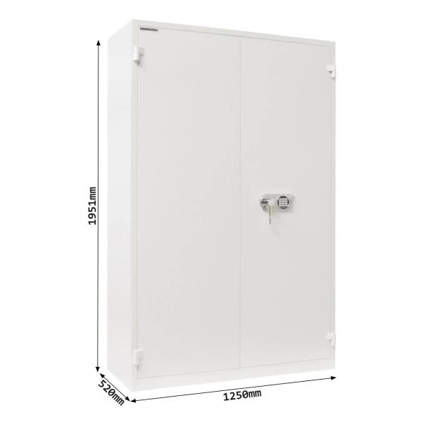 Rottner Stahlbüroschrank Office 4 Premium Elektronikschloss lichtgrau T05036